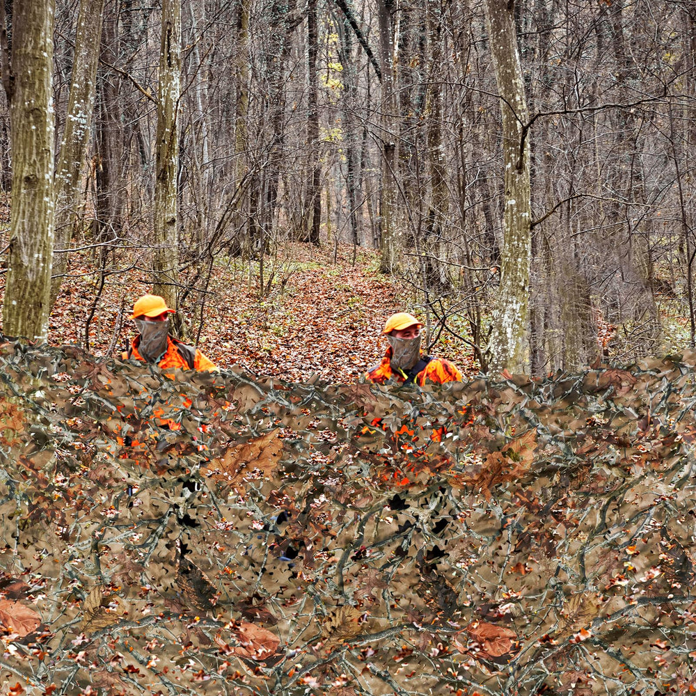 Bassdash camo netting storage bag and folded netting for portable storage