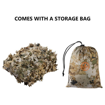BASSDASH camo netting sunshade-use demonstrates multi-function outdoors for camping and photography.