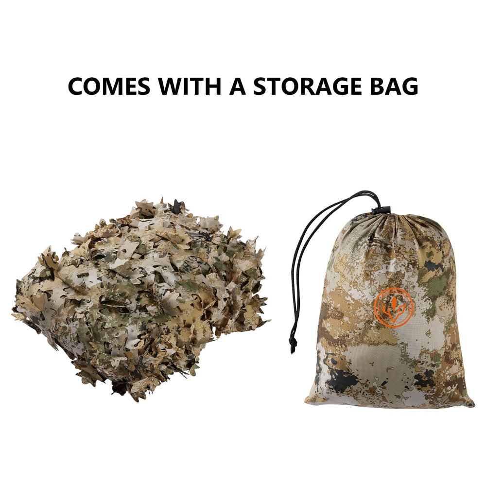BASSDASH camo netting sunshade-use demonstrates multi-function outdoors for camping and photography.