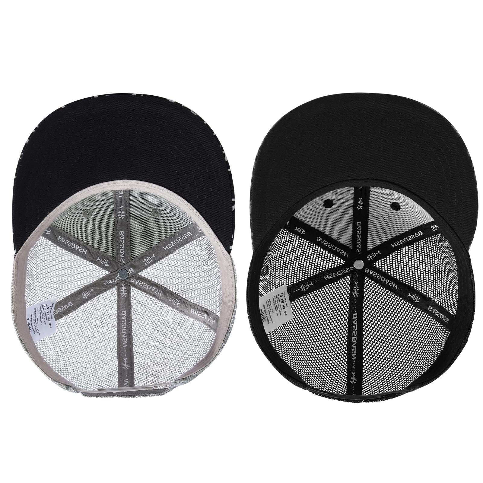 BassDASH cap mesh back closeup emphasizes cooling airflow