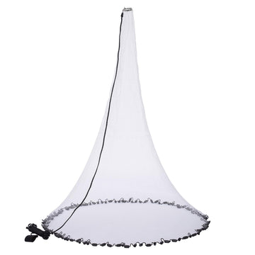 BASSDASH cast net 4ft radius ready to deploy for quick bait capture.