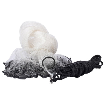 BASSDASH cast net weights and stainless swivel highlight corrosion-resistant hardware.