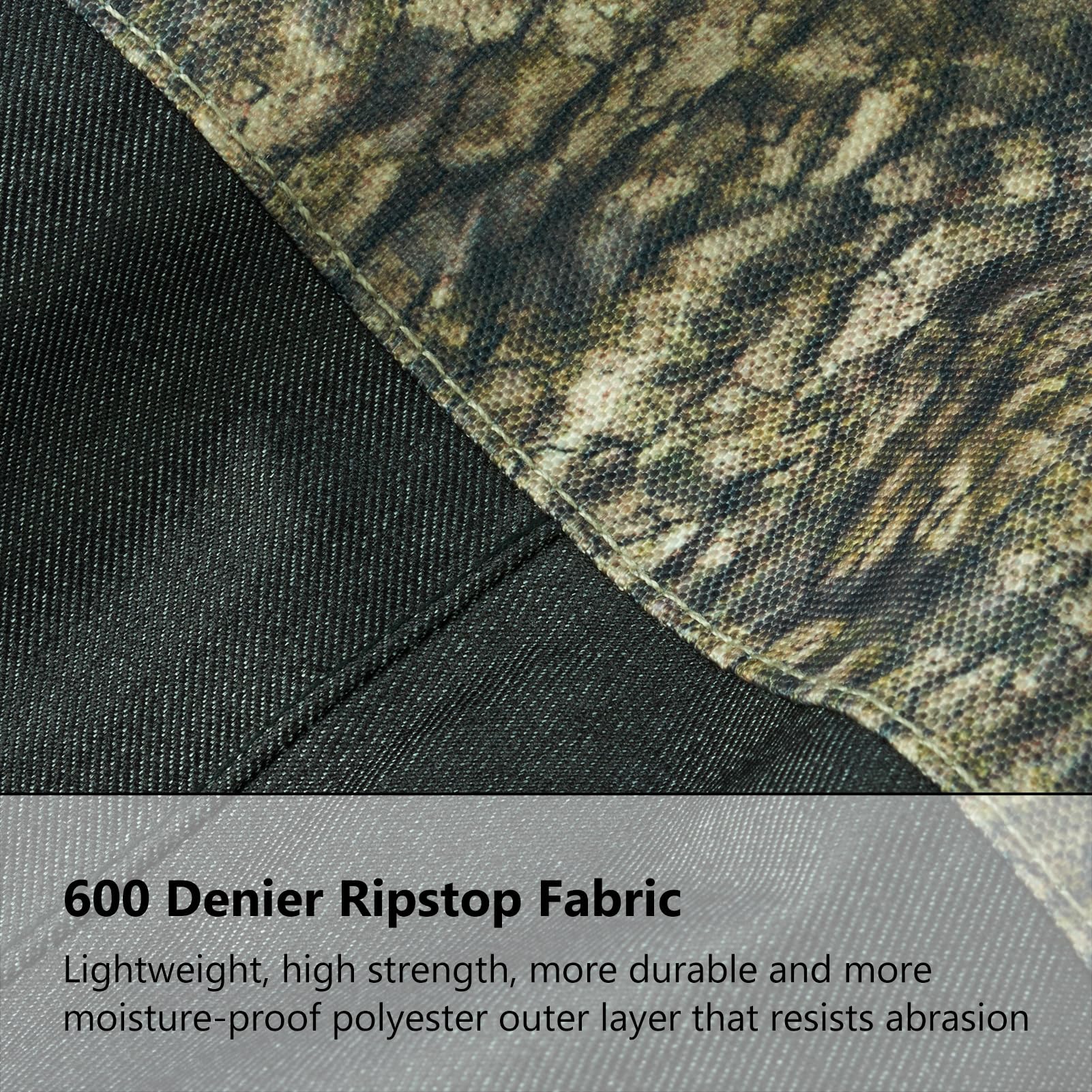 BASSDASH chest-pocket closeup features waterproof zipper and quick access gear storage