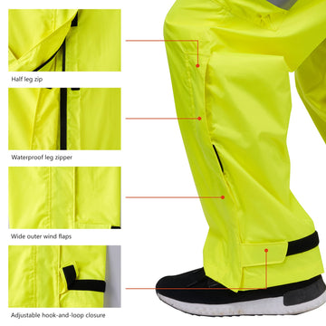 BASSDASH Complete men's rain pant five-pocket design keeps essentials close during activity.