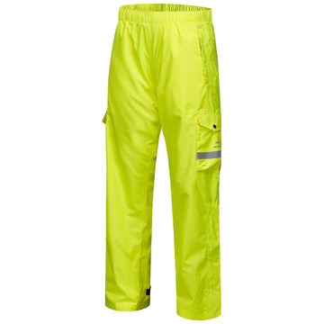 BASSDASH Complete men's rain pant front view for waterproof fishing comfort.