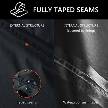 BASSDASH Complete men's waterproof rain pant elastic waist with drawcord for a customizable fit.