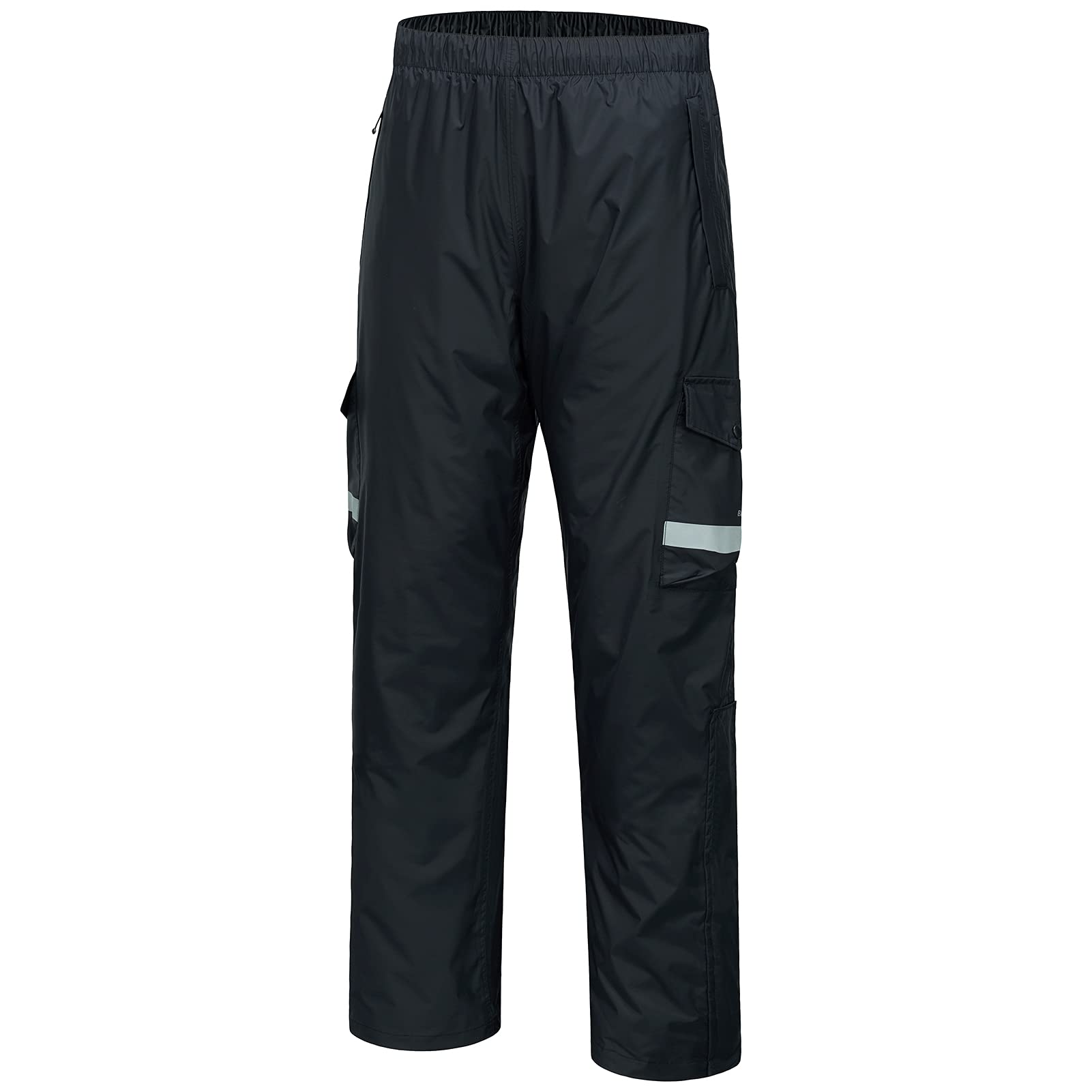 BASSDASH Complete men's waterproof rain pant front view for all-weather fishing and hiking comfort.