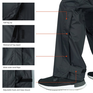 BassDASH Complete waterproof over-pant worn over boots during deck work