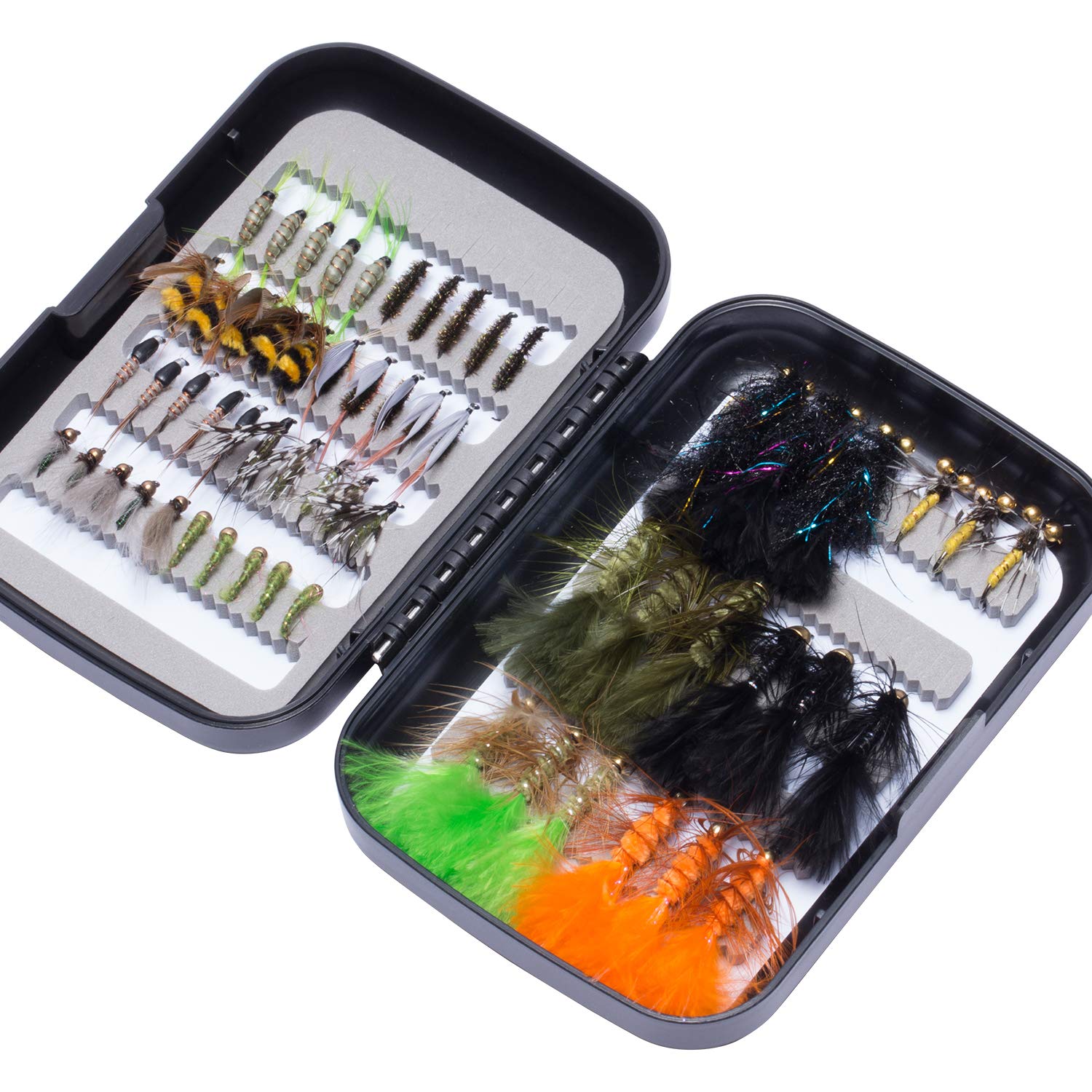 BASSDASH double-sided fly box keeping flies secure and accessible