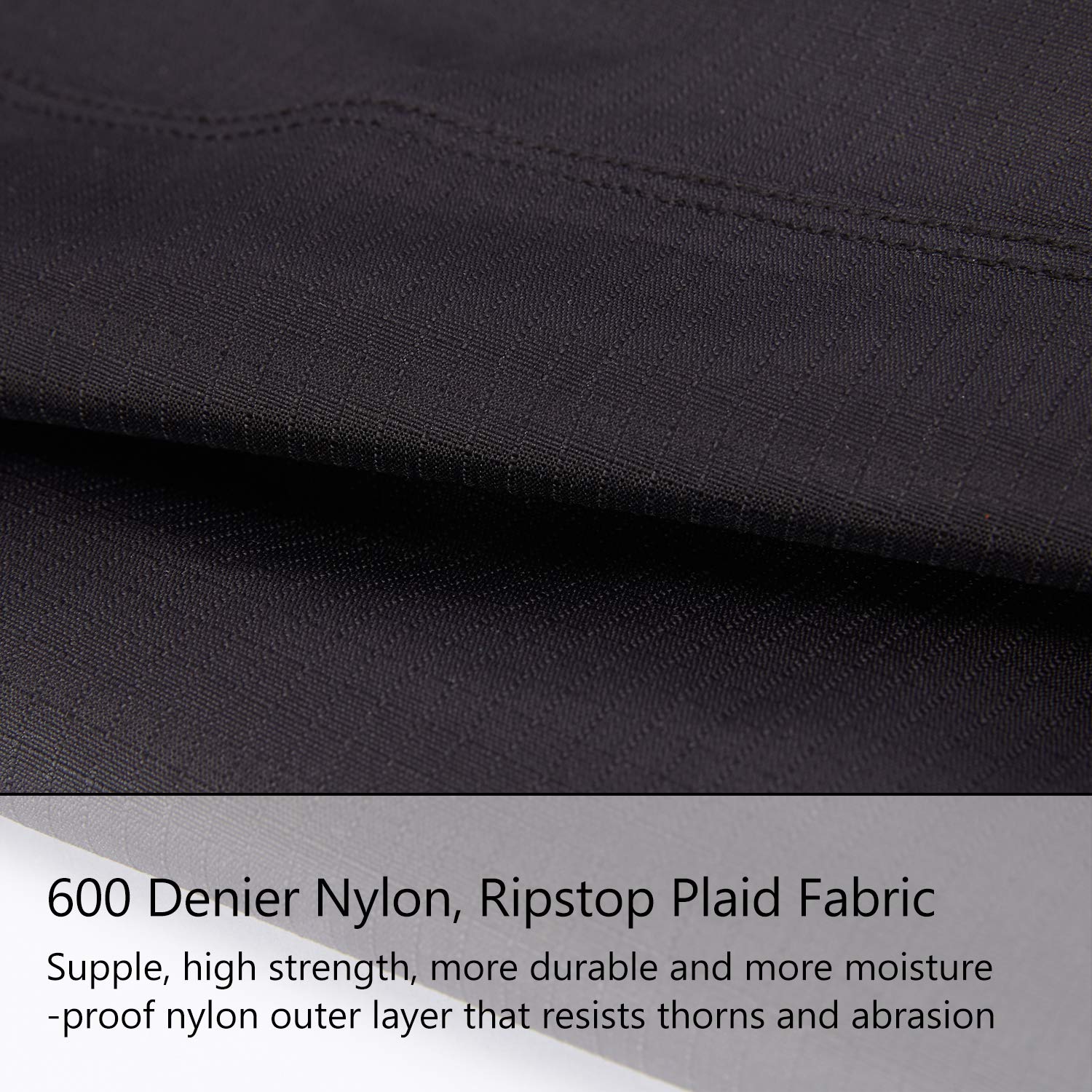 BASSDASH double-stitched seams and heat sealing indicate lasting seam integrity