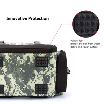 BASSDASH Fishing Tackle Backpack with Molle and daisy chain for extra attachments.