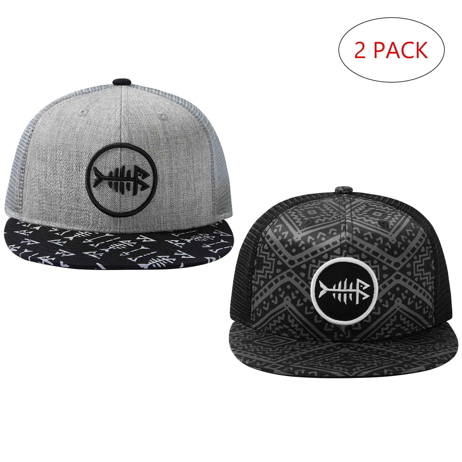 BassDASH cap side view showing adjustable snapback for customized fit