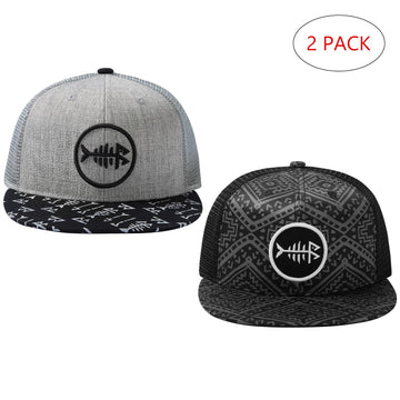 BassDASH cap side view showing adjustable snapback for customized fit