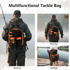 BassDASH FP07 sling-setup demonstrates convertible bag as a hands-free cross-body option.