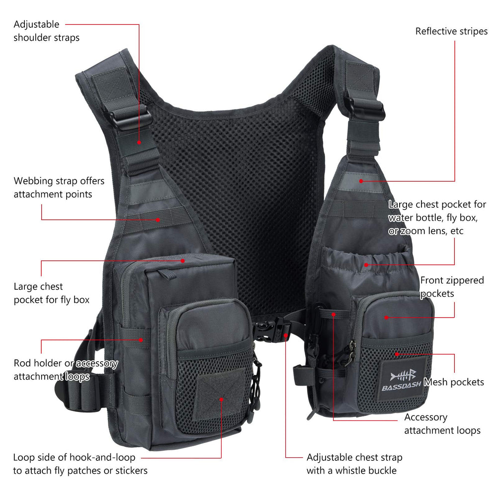 Padded shoulder straps and breathable mesh lining