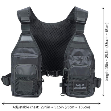 Adjustable sternum strap with buckle closure
