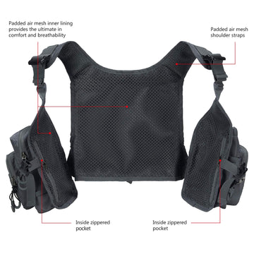 MOLLE web gear lash, rod holder and D-ring attachments