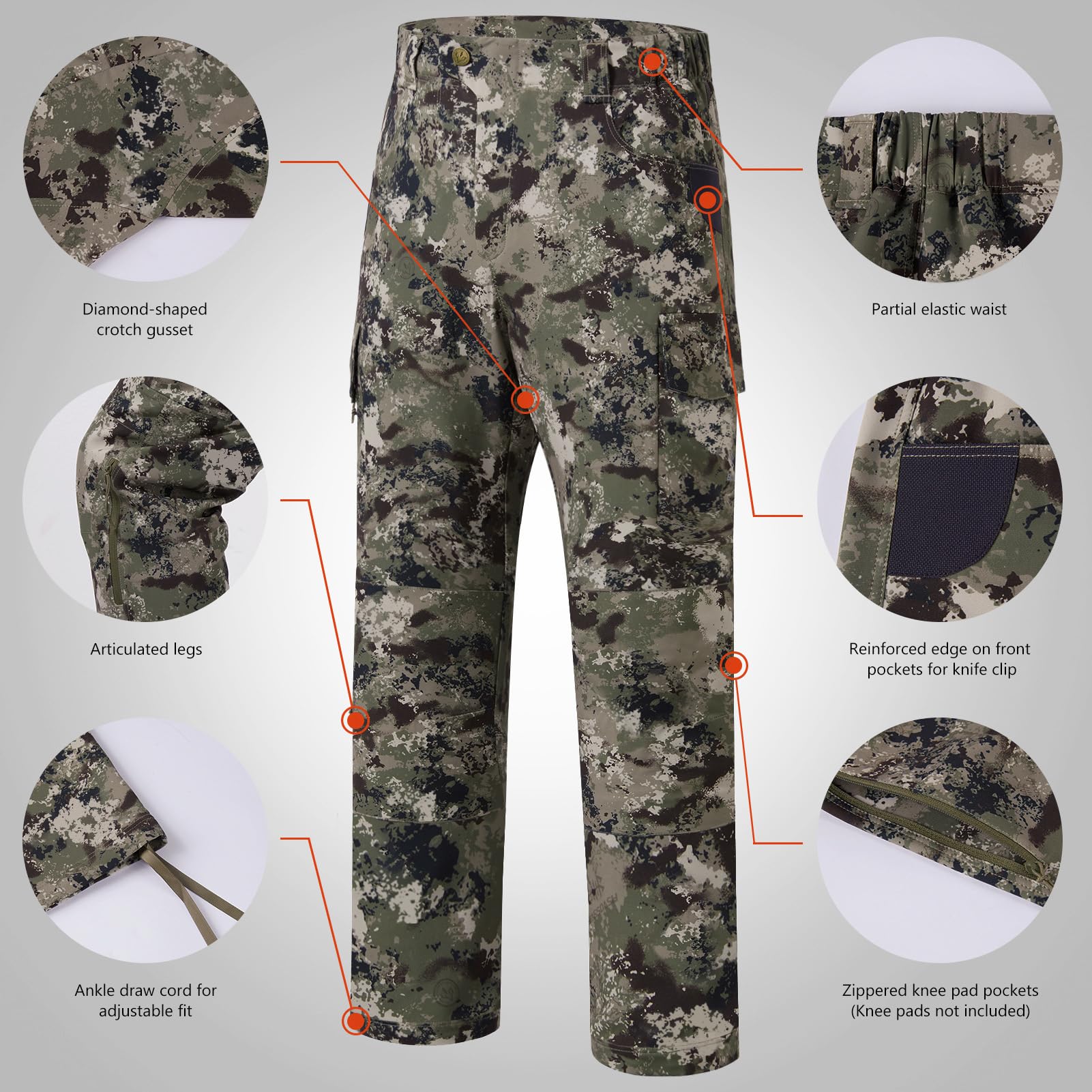 Bassdash Invis camo pants in rugged terrain emphasize concealment and comfort.