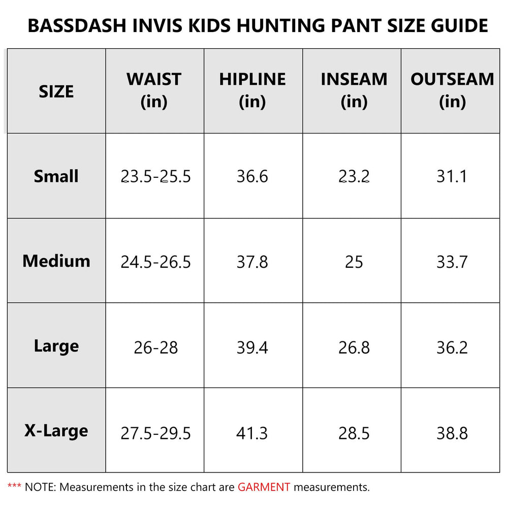 BASSDASH Invis Kids pants adjustable waist illustrate growth-friendly fit.