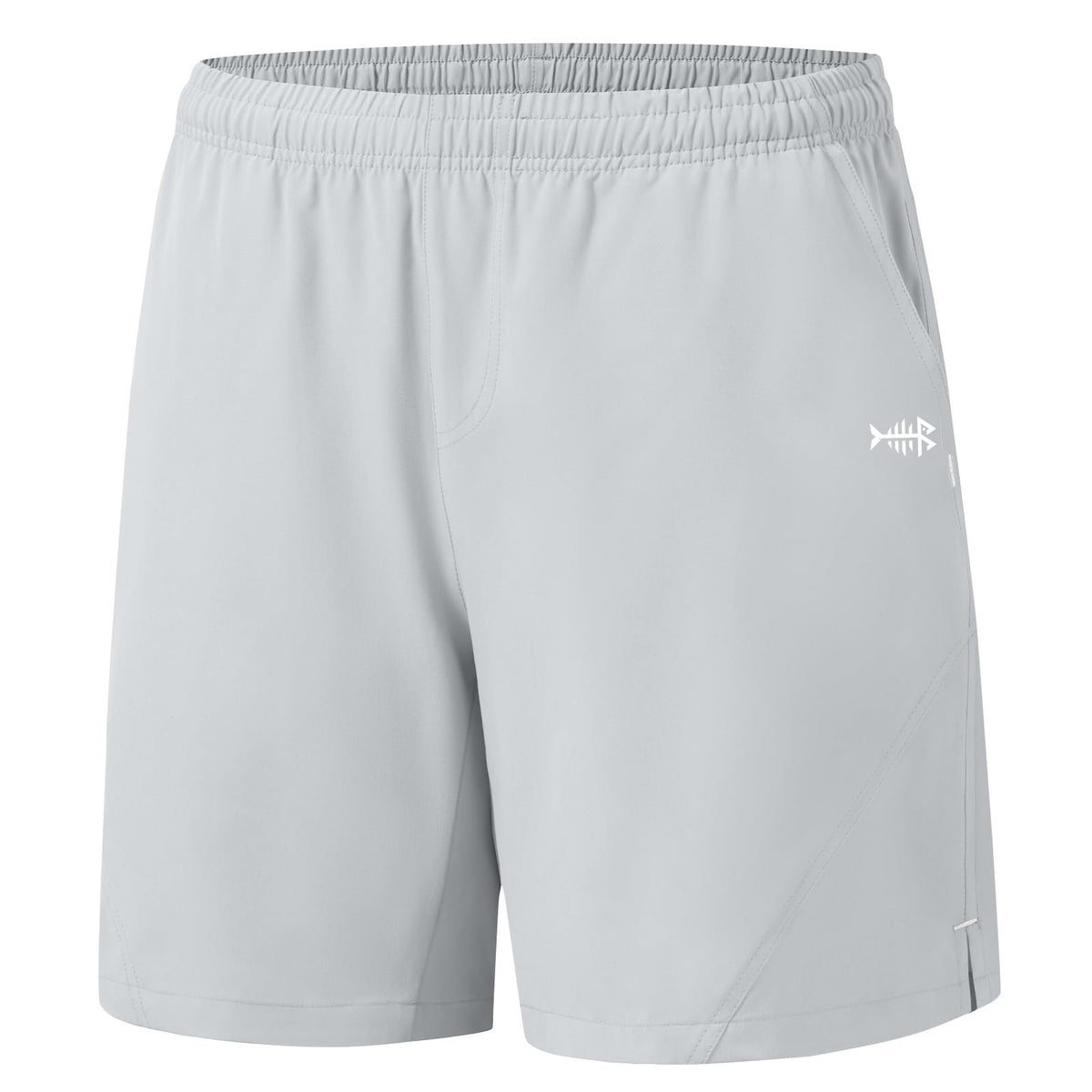 BASSDASH Men’s 7in fishing shorts front view with relaxed fit for everyday outdoor wear