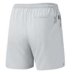 BASSDASH Men’s 7in fishing shorts showing UPF 50+ protection under bright sun