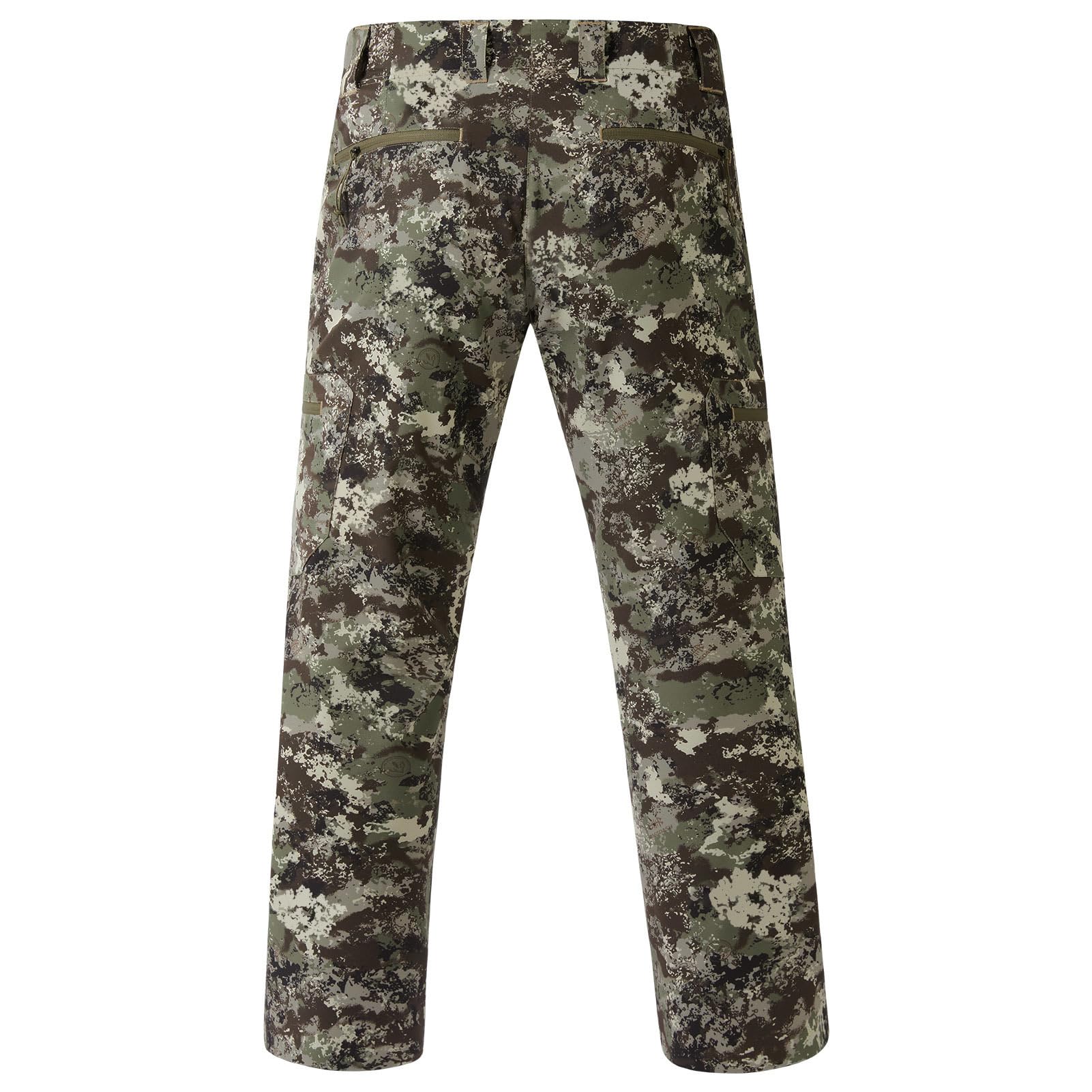 BASSDASH men's hunting pants pocket-detail demonstrates quick gear access with six-pocket design.