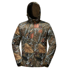 BassDASH men's insulated hunting hoodie side pocket closure shows practical storage during field tasks.
