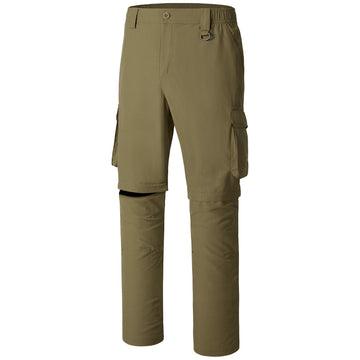 BASSDASH men's quick-dry convertible pants with zip-off knees for versatile outdoor wear.