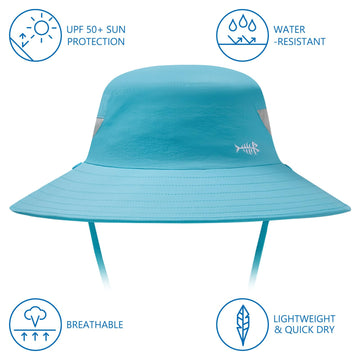 BassDASH neck flap sun hat providing neck coverage during outdoor use