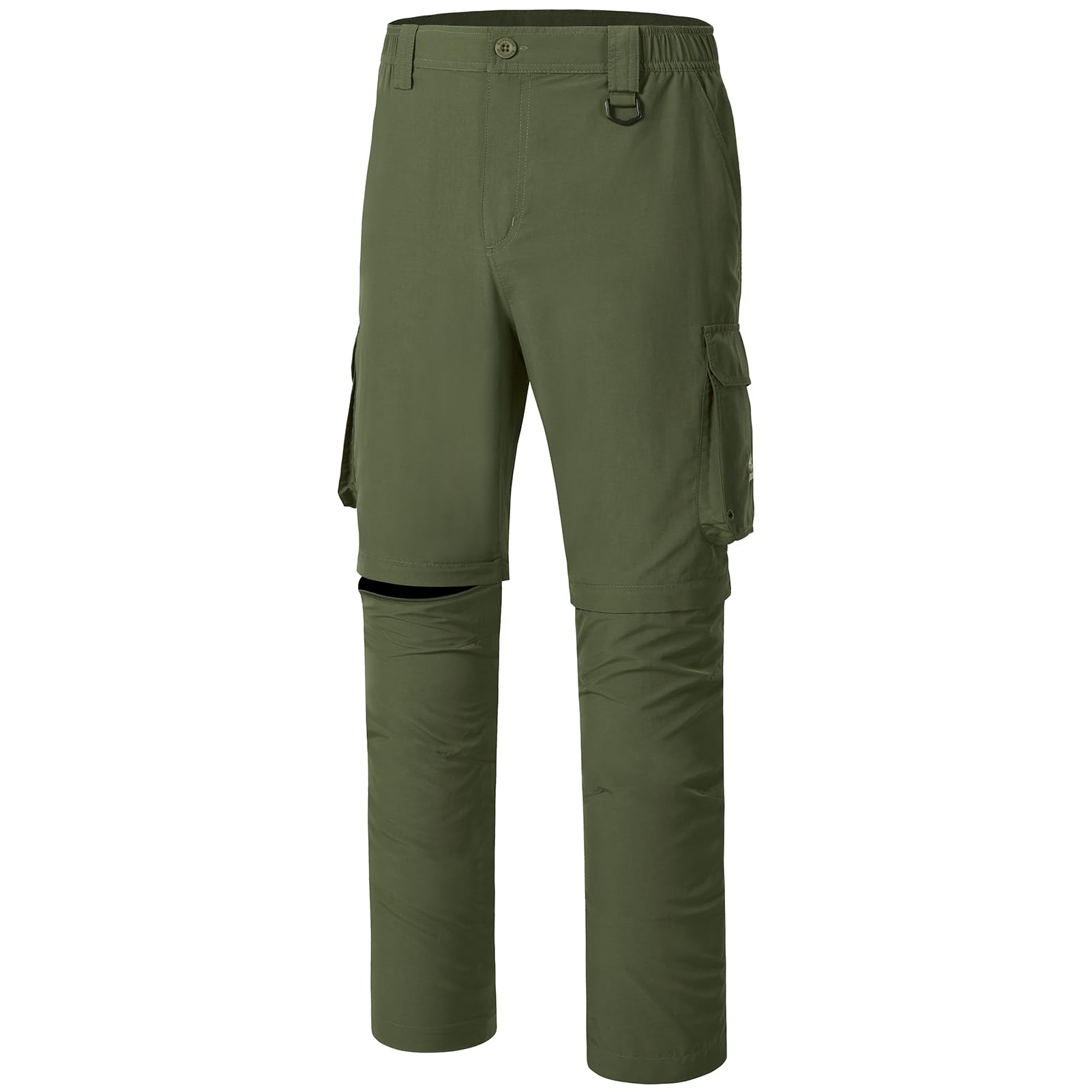 BASSDASH pants zip-off knee conversion enables quick shorts for hot weather activities.