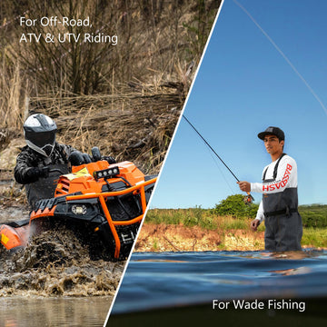 Bassdash waders tank-tested for reliable waterproof performance in wet conditions