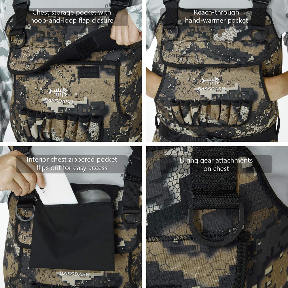 BASSDASH top-loading pocket offers easy access to essentials in the field