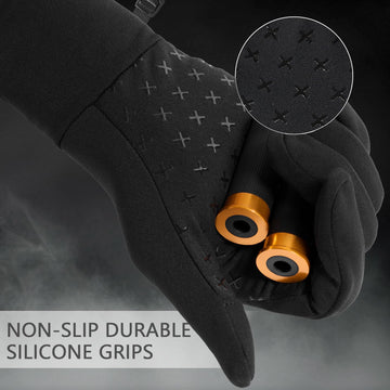 BASSDASH fleece liner gloves feature an extended cuff for extra warmth and sleeve comfort.