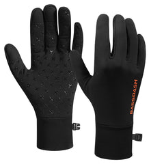 BASSDASH fleece liner gloves with palm silicone grip keeps tools secure for outdoor tasks.