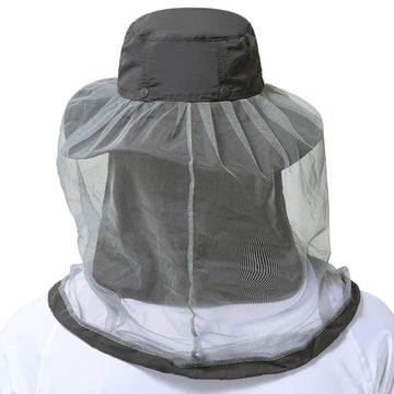 BASSDASH UPF50 mosquito hat net rolled into pocket for storage