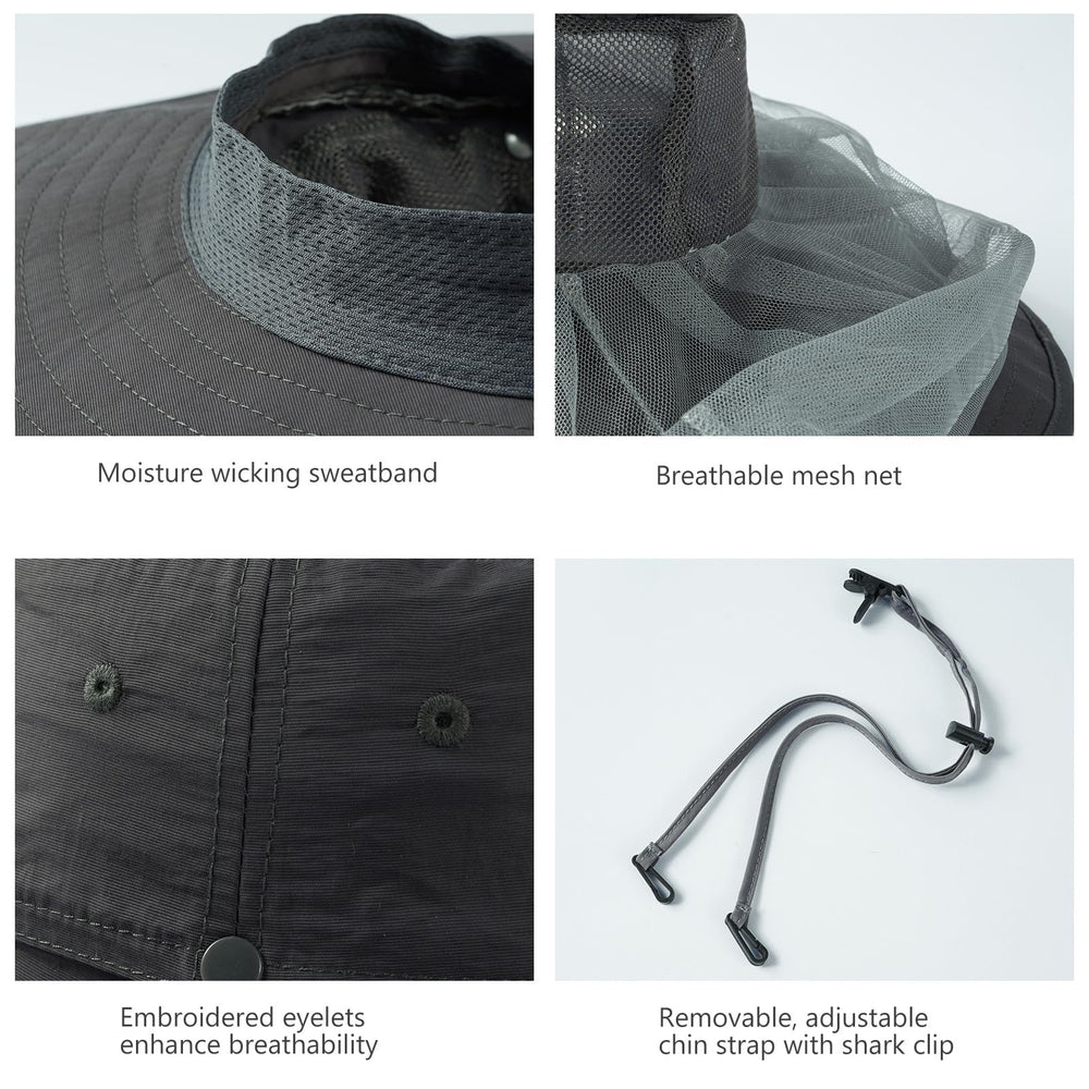 BASSDASH UPF50 one-size hat fits most heads up to 23.2 inches