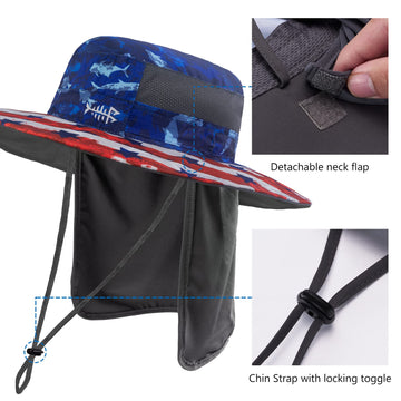 BASSDASH chin strap with toggle minimizes movement in wind