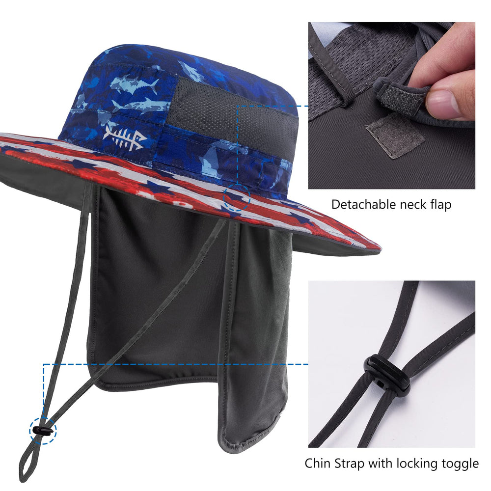 BASSDASH chin strap with toggle minimizes movement in wind
