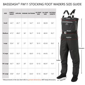 BASSDASH wader flip-out pocket demonstrates easy access during long days afield.