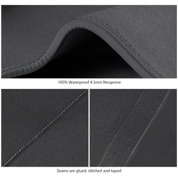 BASSDASH waders top pocket with D-ring attachments for easy gear access.