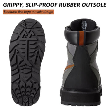 Anti-slip rubber outsole with Bassdash logo