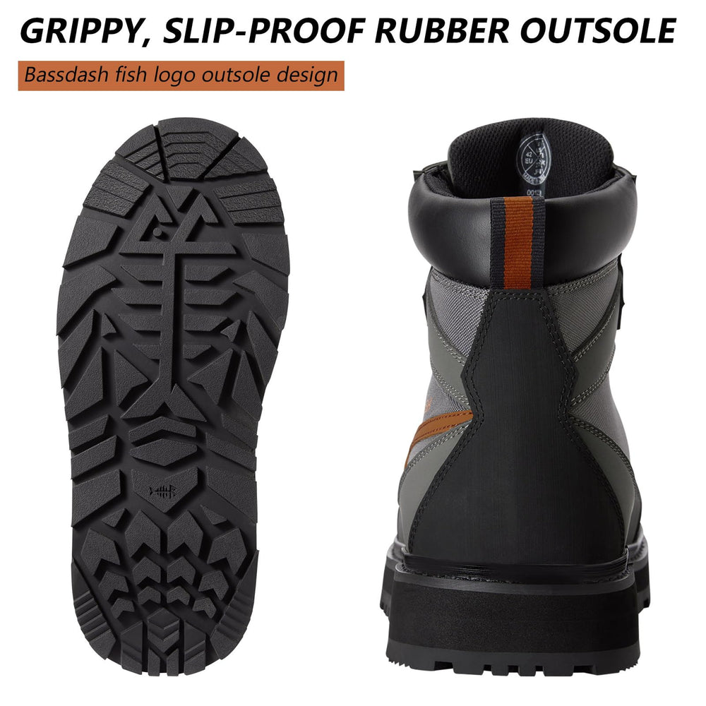 Anti-slip rubber outsole with Bassdash logo