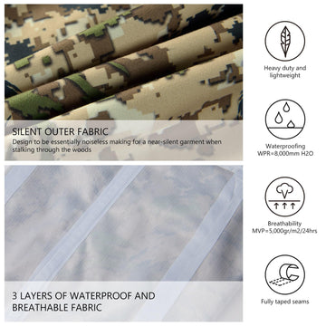 BASSDASH Walker pants camouflage pattern enhances terrain concealment