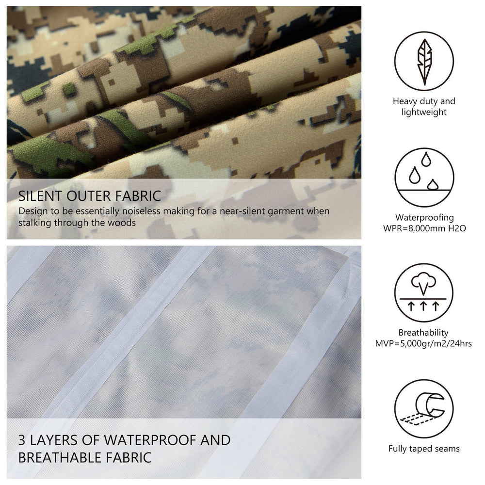 BASSDASH Walker pants camouflage pattern enhances terrain concealment