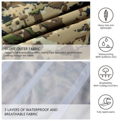 BASSDASH Walker pants camouflage pattern enhances terrain concealment