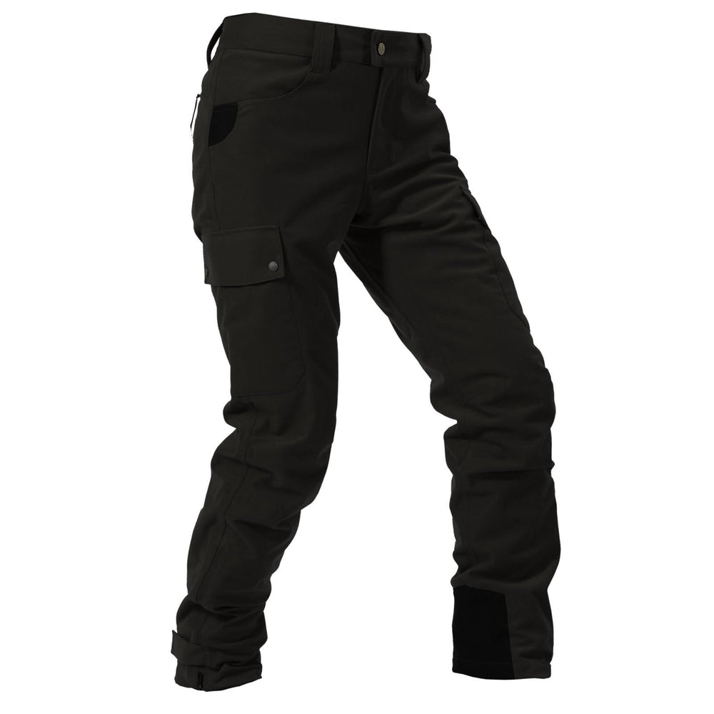 BASSDASH Walker pants waterproof fabric closeup highlighting durable construction.