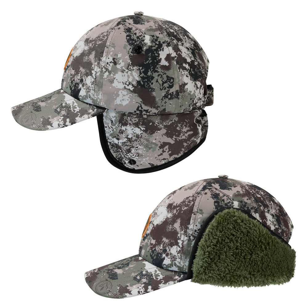 BASSDASH warm fleece hat windproof shell closeup reveals durable outer protection