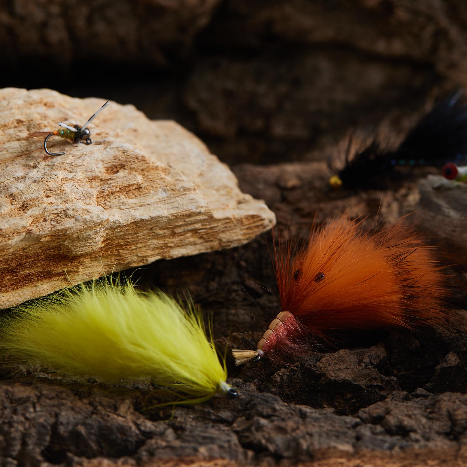 Bunny Leech and San Juan Worm wet flies