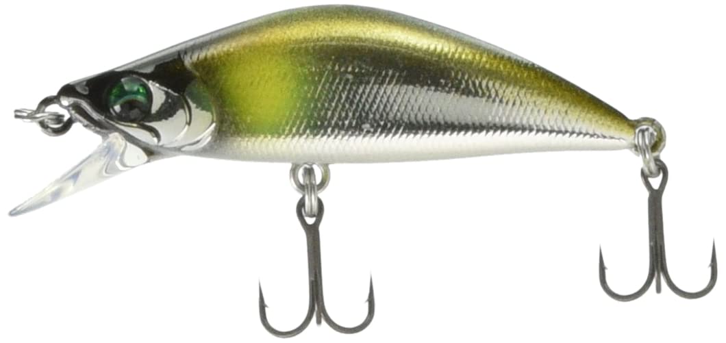 Bassday Mo-002 Mononofu 45S body shot shows plated Ayu finish for lifelike appeal.