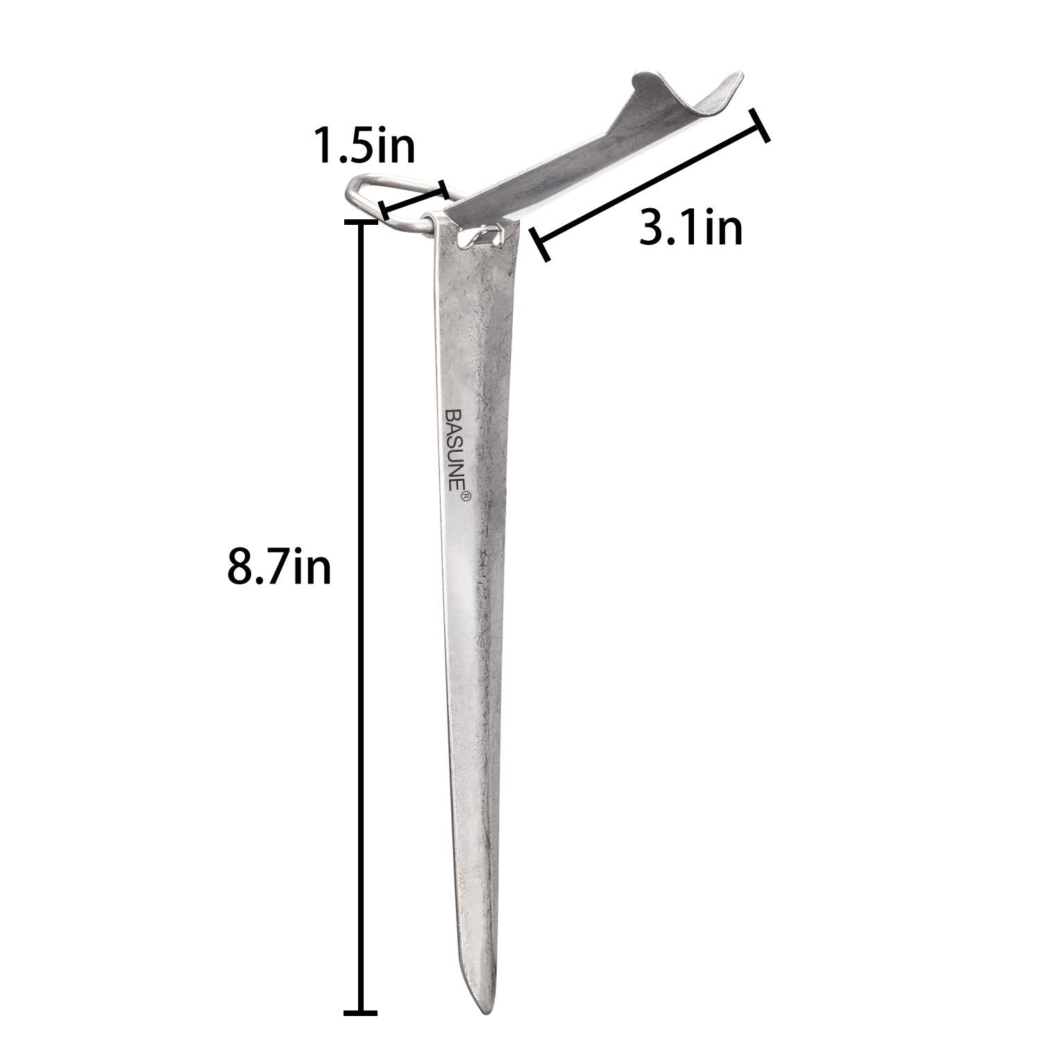 Two-pack BASUNE fishing rod holders in packaging